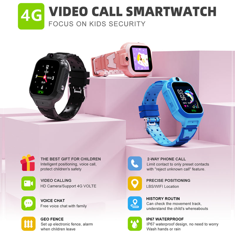 Smartwatch Infantil Com GPS e Videochamada